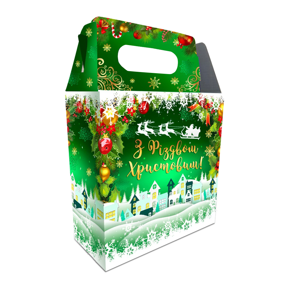 Новорічний подарунок "З новим роком" 950 грам ТМ MERRY BOX